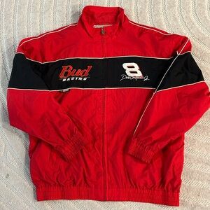 Vintage Chase Authentics Dale Earnhardt Jr #8 Bud Racing Nascar Windbreaker - XL